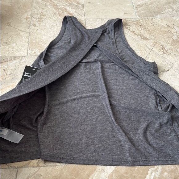 GAP gray Tank Top with Barre to Bar Print Sz s NWT - Picture 6 of 6